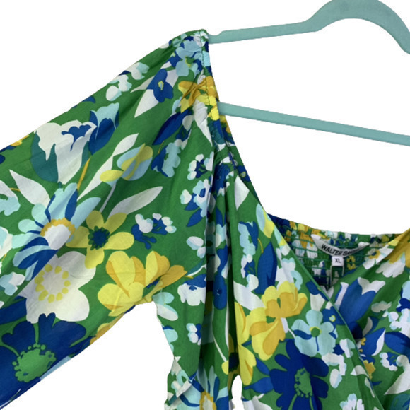 WALTER BAKER Green Disco Floral Kimora Crop Top -‎ NWT - Picture 4 of 15